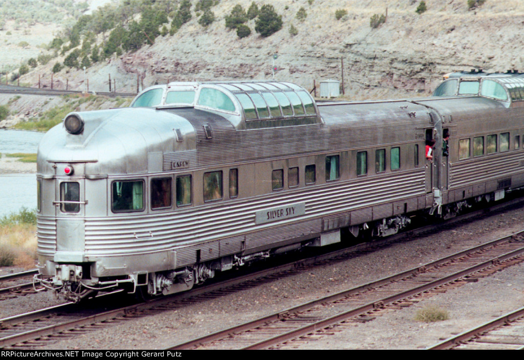 Silver Sky on w/b Rio Grande Zephyr